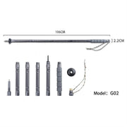 Multifunctional 5-joint Alluminum Alloy Trekking Pole Outdoor