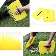 Handheld gardening rake, convenient for cleaning up debris in the
