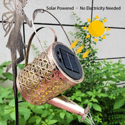 Solar Watering Can Light Outdoor Garden Decoration – Hollow Iron LED