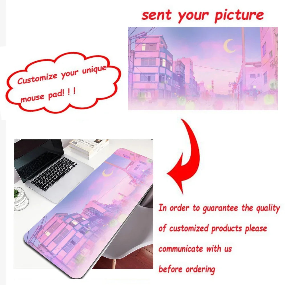 MRGLZY XXL DIY Anime Mouse Pad Extended Pad Big XL Office Gadgets