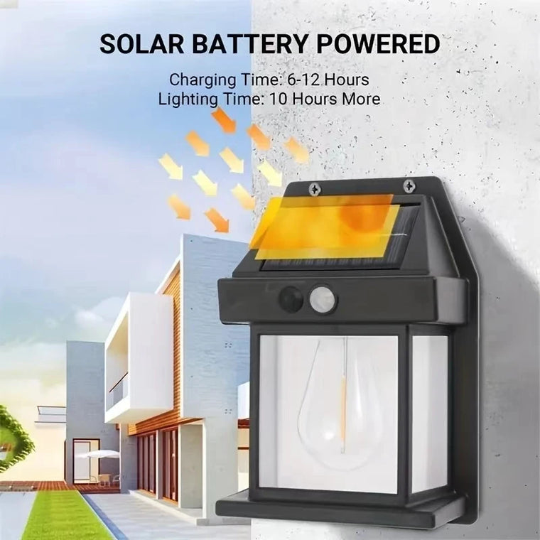 Solar Outdoor Waterproof LED Wall Light Powerful Solar Energy Lamp