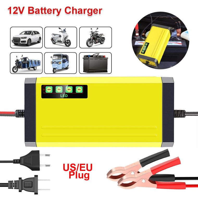 Wet Dry Lead Acid Battery LED Display 12V 2A 220V Power Puls Repair