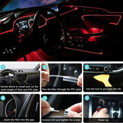 Flexible EL Wire Lights With App Control Ambient Atmosphere Strip