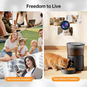 Camera Pet Feeder Timing Smart Automatic Feeder For Cats Dog Tuya