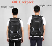 60L 80L Outdoor Hiking Sports Backpack Waterproof Oxford Large
