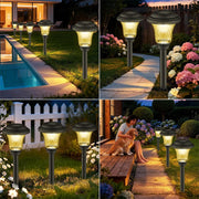 Solar Lamp Waterproof Outdoor Path Stake Lights for Landscape Garden