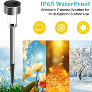 Solar Powered Outdoor Lights Waterproof Garden Lamp Landscape Path