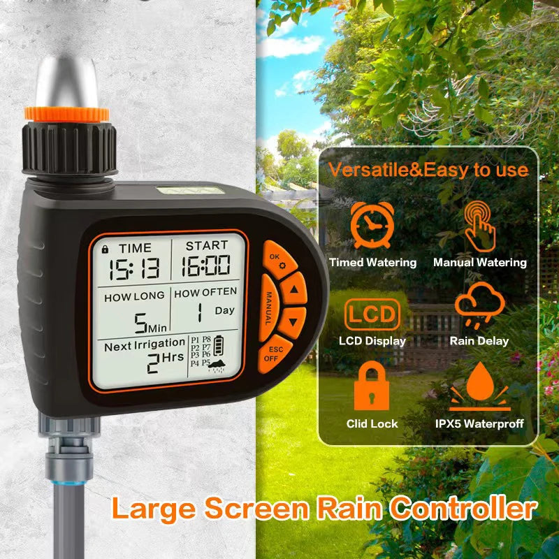 Intelligent Garden Drip Irrigation Timer Large Screen LCD Automatic