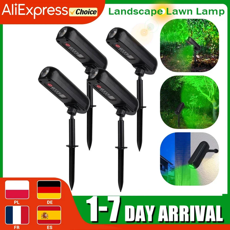 Solar Lights Outdoor Waterproof Solar Powered Garden Lawn Spot Light