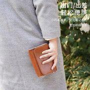 Magnetic Button PU Leather Pouch Chargers Storage Bags Sleeve For