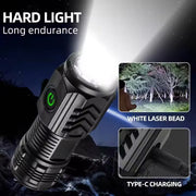 Ultra Powerful Flashlight 3 Core LED Mini Tactical Flashlight USB