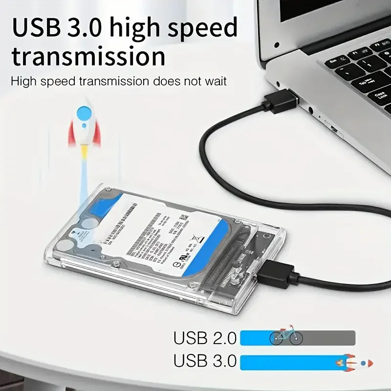 USB 3.0/Type C HDD Enclosure 2.5 inch SATA SSD External Hard Drive