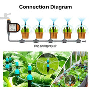 Smart Garden Timer Irrigation Set IPX5 Waterproof LCD Automatic