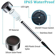Solar Powered Outdoor Lights Waterproof Garden Lamp Landscape Path
