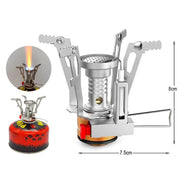 1Pc Ultralight Portable Camping Stoves, Adjustable Valve Stove For