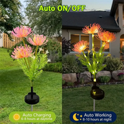Solar Flower Lights Outdoor Waterproof Solar Garden Lighting For
