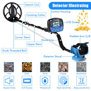 Waterproof Underground Gold Metal Detector Finder TX-910 MD910