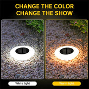 Solar Ground Lights,14LED Waterproof Outdoor Landscape Light, LED