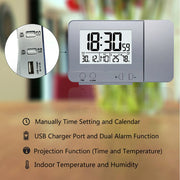 FanJu FJ3531 Alarm Clock Digital Date Snooze Function Backlight Watch