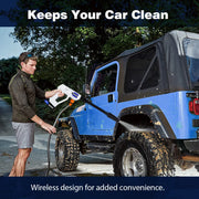 Rechargeable jet washer, portable high-pressure car wash, 6-in-1