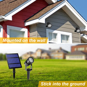 Solar Powered Spotlight IP65 Solar LED Light Outdoor Landscape Yard
