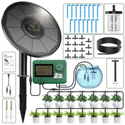 Solar irrigation system,DIY watering timer,with a 15 meter hose