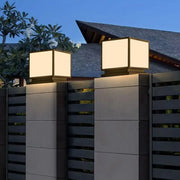 Solar-powered garden lights for outdoor use, designed to be