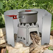 10 Plates Aluminum Alloy Stove Windscreen Ultralight Foldable Stove