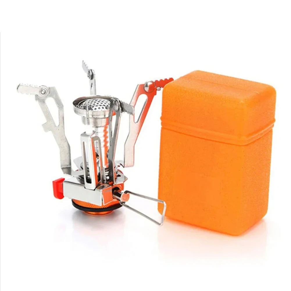 1Pc Ultralight Portable Camping Stoves, Adjustable Valve Stove For