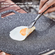 BISINNA 30CM Outdoor BBQ Grill Pan Non Stick Stovetop Baking Tray