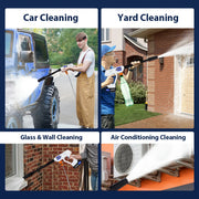 Rechargeable jet washer, portable high-pressure car wash, 6-in-1