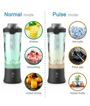 Portable Blender Electric Juicer 600ML Fruit Mixers 4000mAh USB