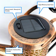 Solar Watering Can Light Outdoor Garden Decoration – Hollow Iron LED