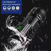 Ultra Powerful Flashlight 3 Core LED Mini Tactical Flashlight USB