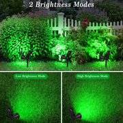 T-SUN 1/2/4 Packs Green Led Solar Lights Solar Spotlight Waterproof