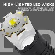 Portable Rechargeable High Power LED Flashlights With Display Screen