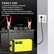 Wet Dry Lead Acid Battery LED Display 12V 2A 220V Power Puls Repair
