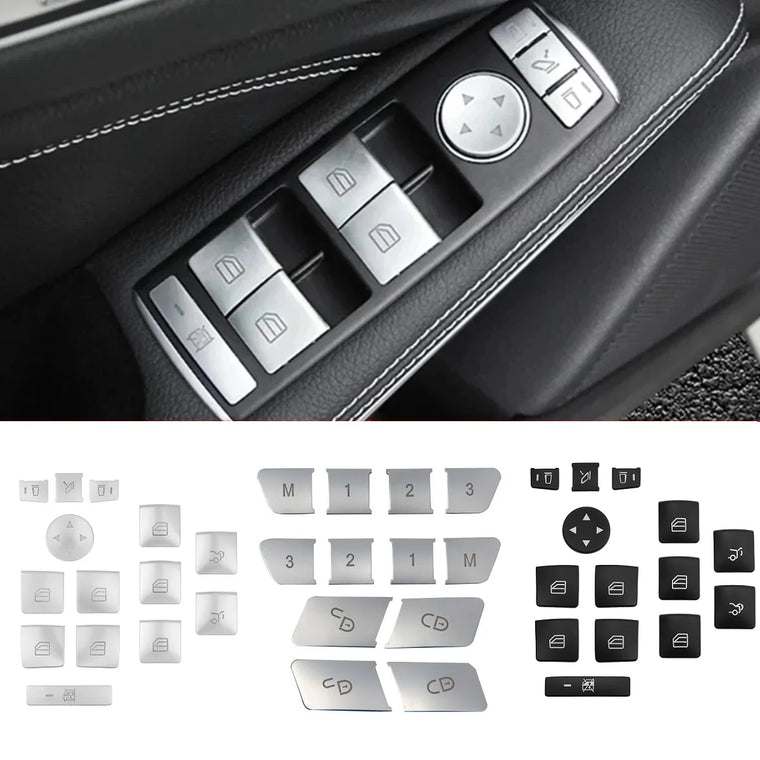 AngelguoguoCar Window glass lift button Trim Cover sticker for