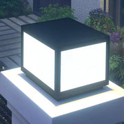 Solar-powered garden lights for outdoor use, designed to be