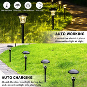 Solar Lights Outdoor Waterproof Dusk to Dawn Solar Powered Pathway