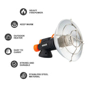 Widesea Camping Heater Portable Stainless Steel Fireplace for Winter