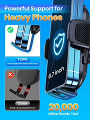 TOPK Car Phone Holder Gravity Stand for iPhone Xiaomi Samsung Car