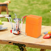 1Pc Ultralight Portable Camping Stoves, Adjustable Valve Stove For