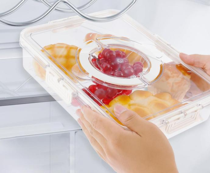 Fridge Vegetable Storage Containers with Lid - Salad & Veggie Keeper