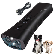 LED Ultrasonic Double-Head Dog Trainer Dual-Speaker Portable Dog Training Device Barking Dog