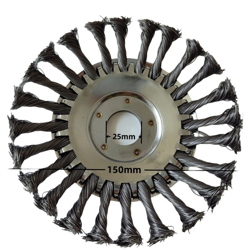 Steel Wire Trimmer Head Rust Removal Brush Wheel Brush Cutter Head
