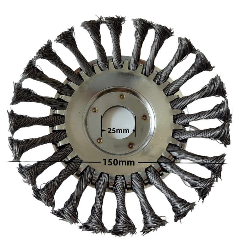Steel Wire Trimmer Head Rust Removal Brush Wheel Brush Cutter Head