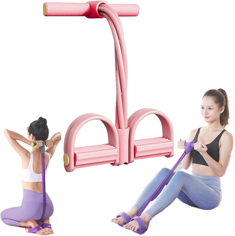 Foot Pedal Resistance Band 6-Tube Pedal Puller Resistance Rope Yoga Elas